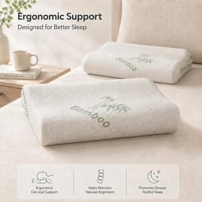 Puravi Bamboo Contour Pillow