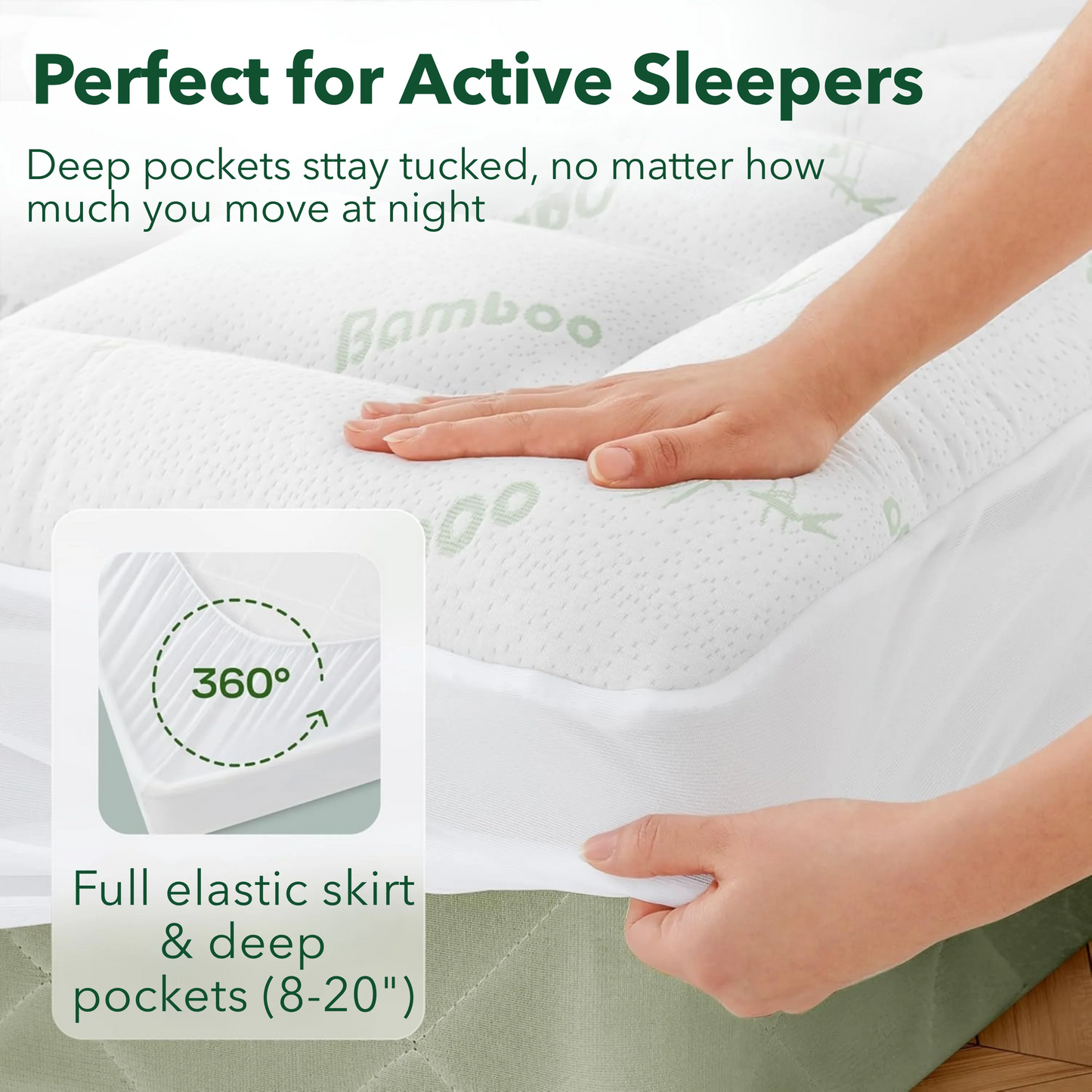 Puravi Bamboo Mattress Topper