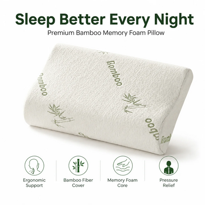 Puravi Bamboo Contour Pillow